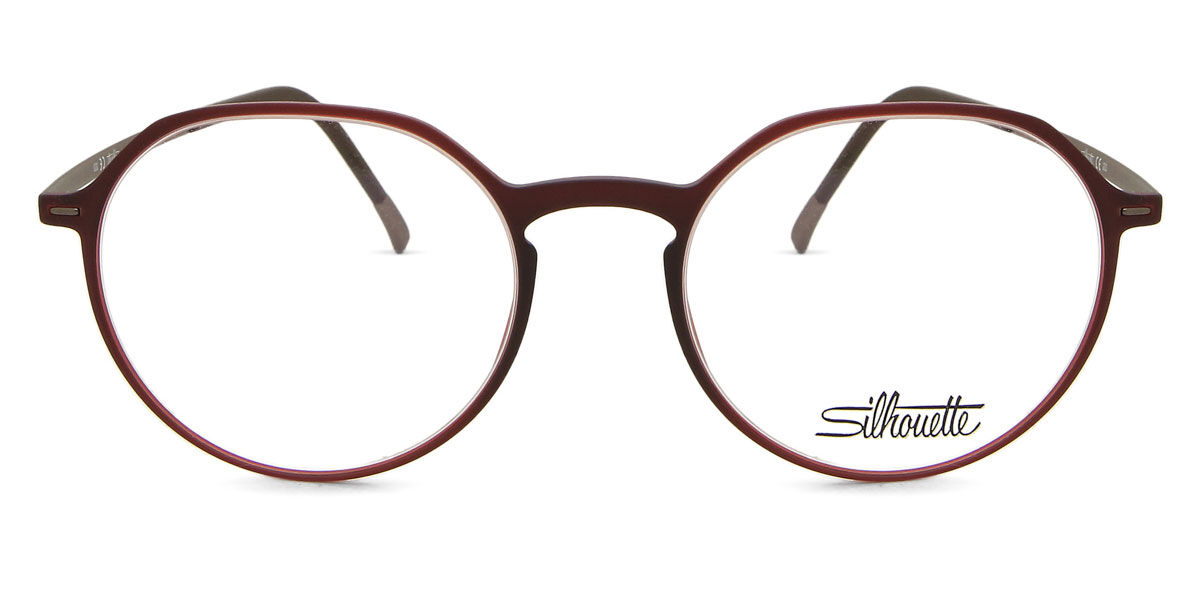 Silhouette 2918/75 Men&rsquo;s Glasses, Burgundy, Size 49