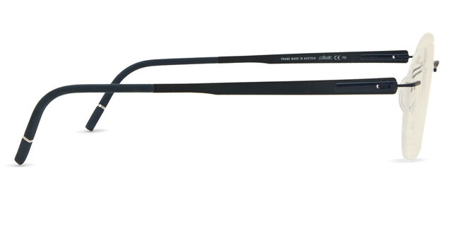 Silhouette Women\'s Glasses 5555 4540 Silhouette 5555 70 4540 Titanium Blue Rimless Eyeglasses  main image 2