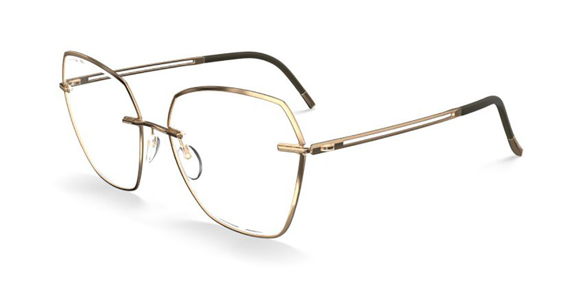 Silhouette Identity 5535 7520 Eyeglasses in Gold | SmartBuyGlasses USA