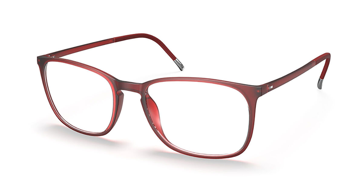 Silhouette SPX Illusion 2943 3110 Eyeglasses in Red SmartBuyGlasses USA