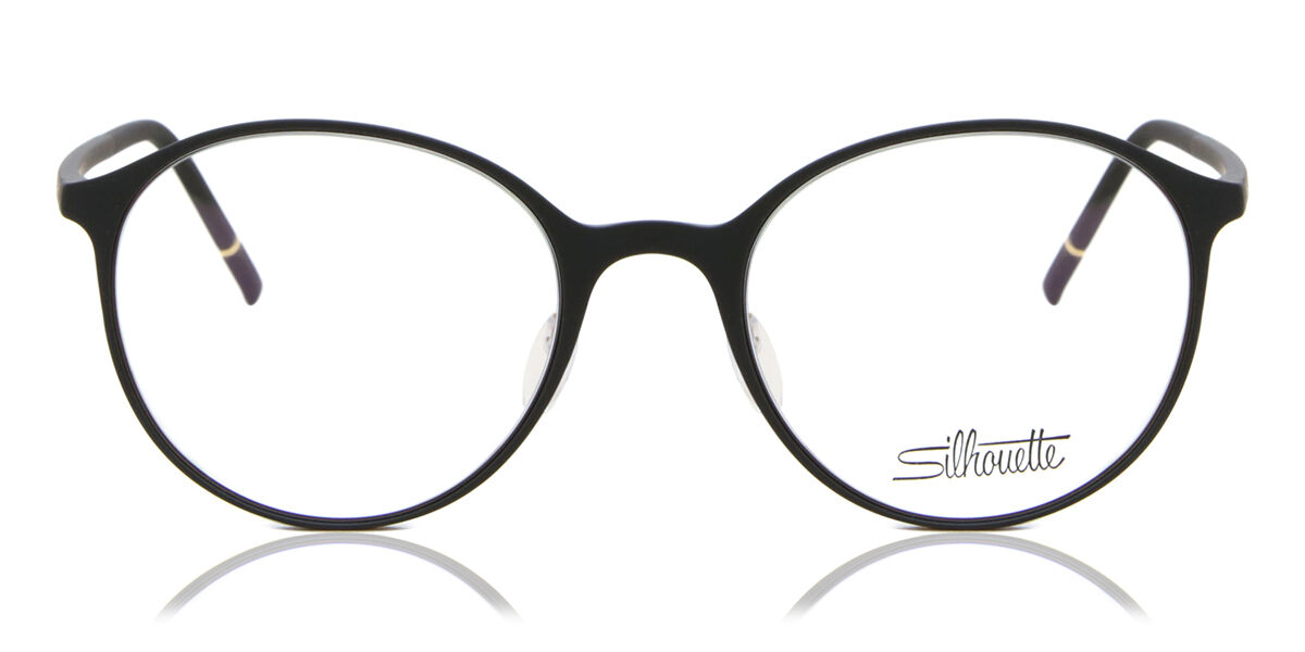 Silhouette Pure Wave 2953 9030 Men's Eyeglasses Black Size 51 (Frame Only) - Blue Light Block Available