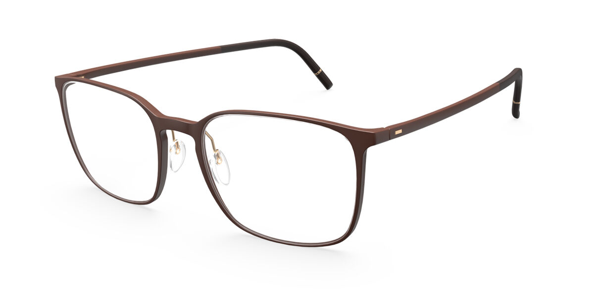 Silhouette Pure Wave 2954 6030 Men's Eyeglasses Brown Size 52 (Frame Only) - Blue Light Block Available