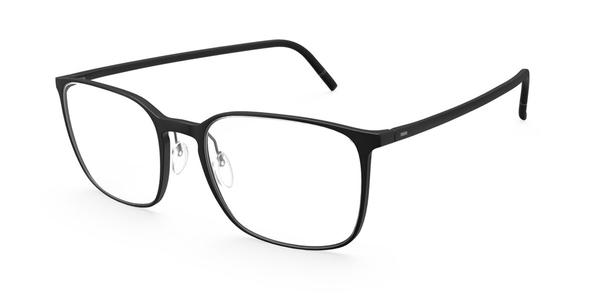 Silhouette Pure Wave 2954 9060 Men's Eyeglasses Black Size 52 (Frame Only) - Blue Light Block Available