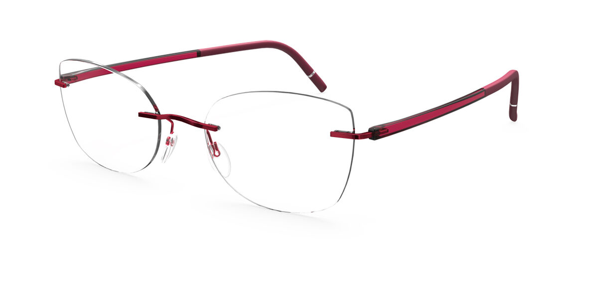 New Silhouette Eyeglass Frames The Wave 5567 LV 9040 Black Buffalo