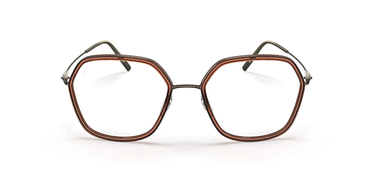 Image of Silhouette Dynamics Colorwave Contour Fullrim 4569/75 6040 50 Bruna Glasögon (Endast Båge) Kvinna SEK