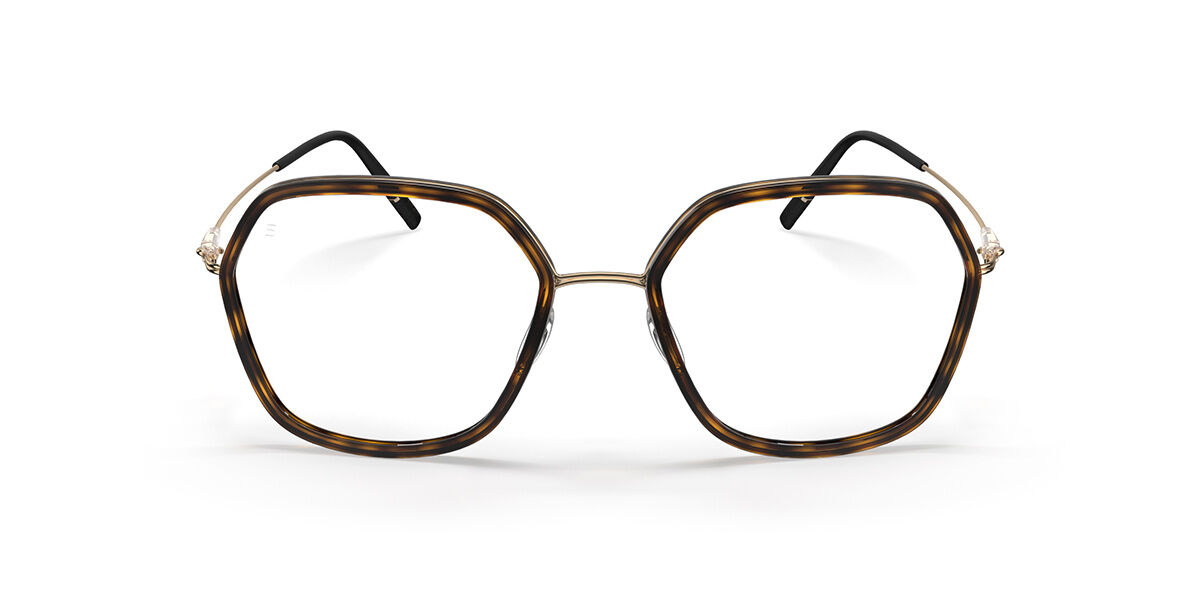 Image of Silhouette Dynamics Colorwave Contour Fullrim 4569/75 7530 50 Guldiga Glasögon (Endast Båge) Kvinna SEK