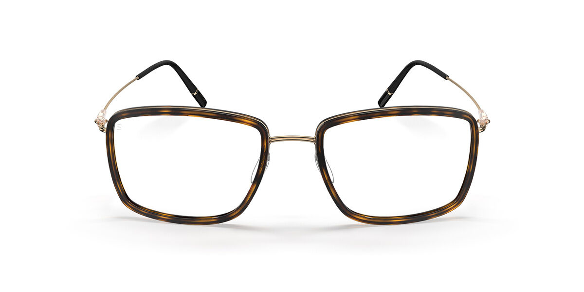 Image of Silhouette Dynamics Colorwave Contour Fullrim 5580/75 7530 50 Guldiga Glasögon (Endast Båge) Kvinna SEK