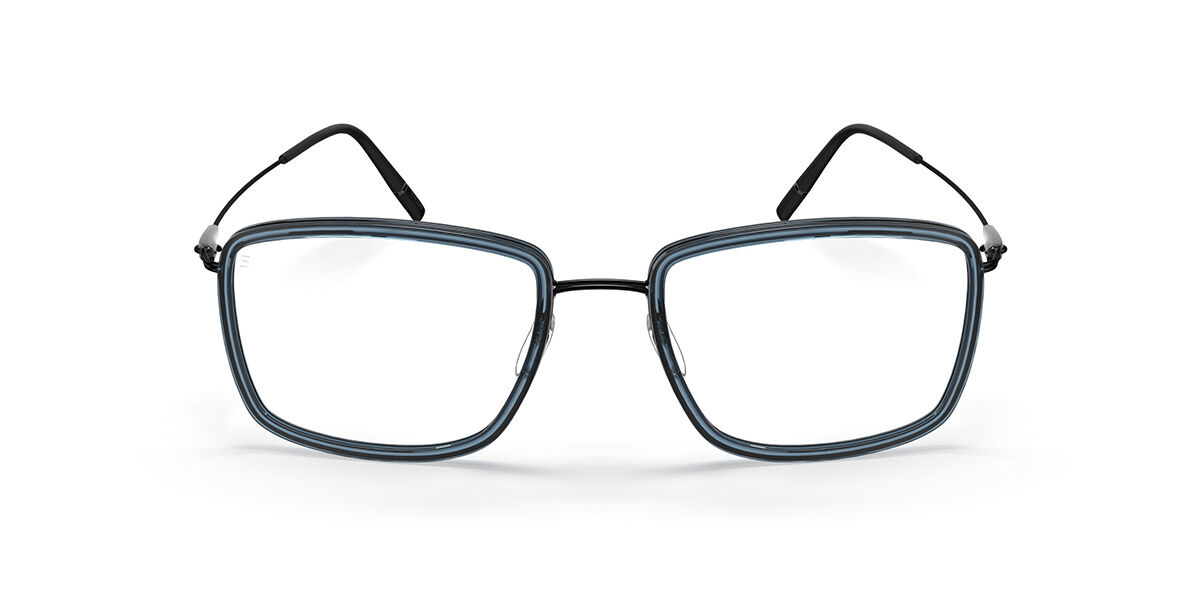 Image of Silhouette Dynamics Colorwave Contour Fullrim 5580/75 9140 50 Blåa Glasögon (Endast Båge) Kvinna SEK