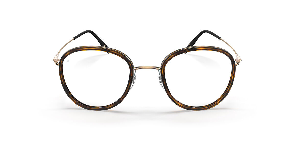 Image of Silhouette Dynamics Colorwave Contour Fullrim 5581/75 7530 45 Guldiga Glasögon (Endast Båge) Kvinna SEK