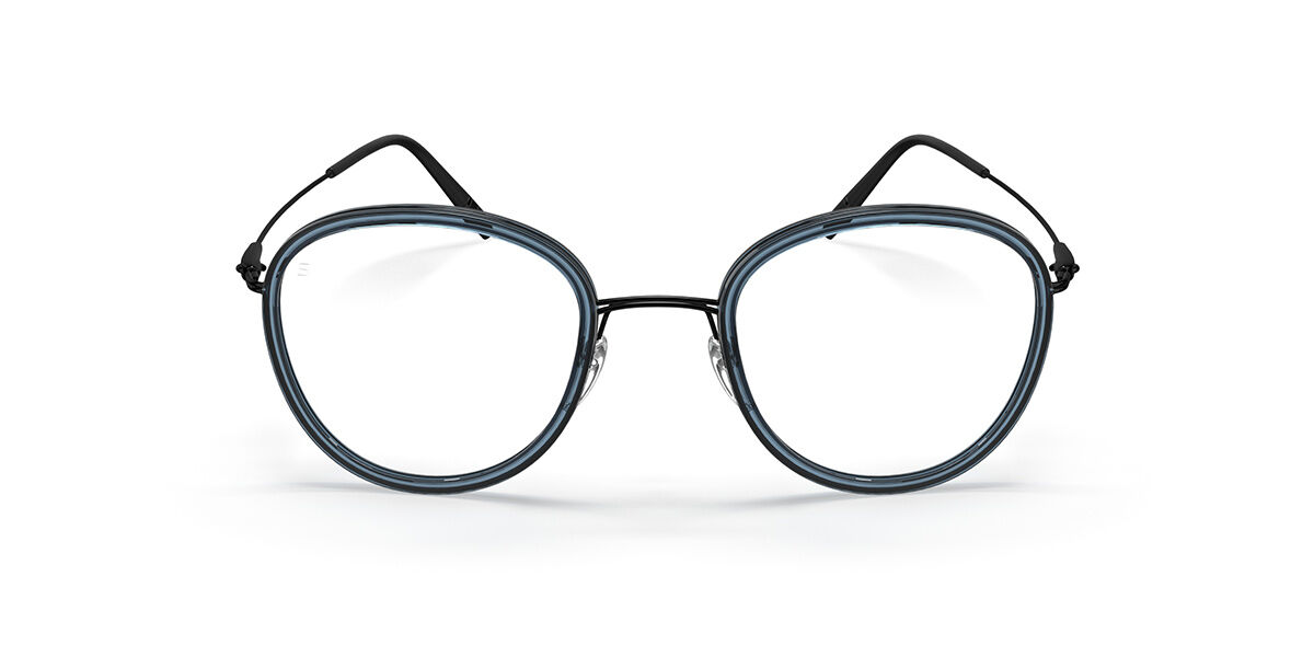 Image of Silhouette Dynamics Colorwave Contour Fullrim 5581/75 9140 45 Blåa Glasögon (Endast Båge) Kvinna SEK