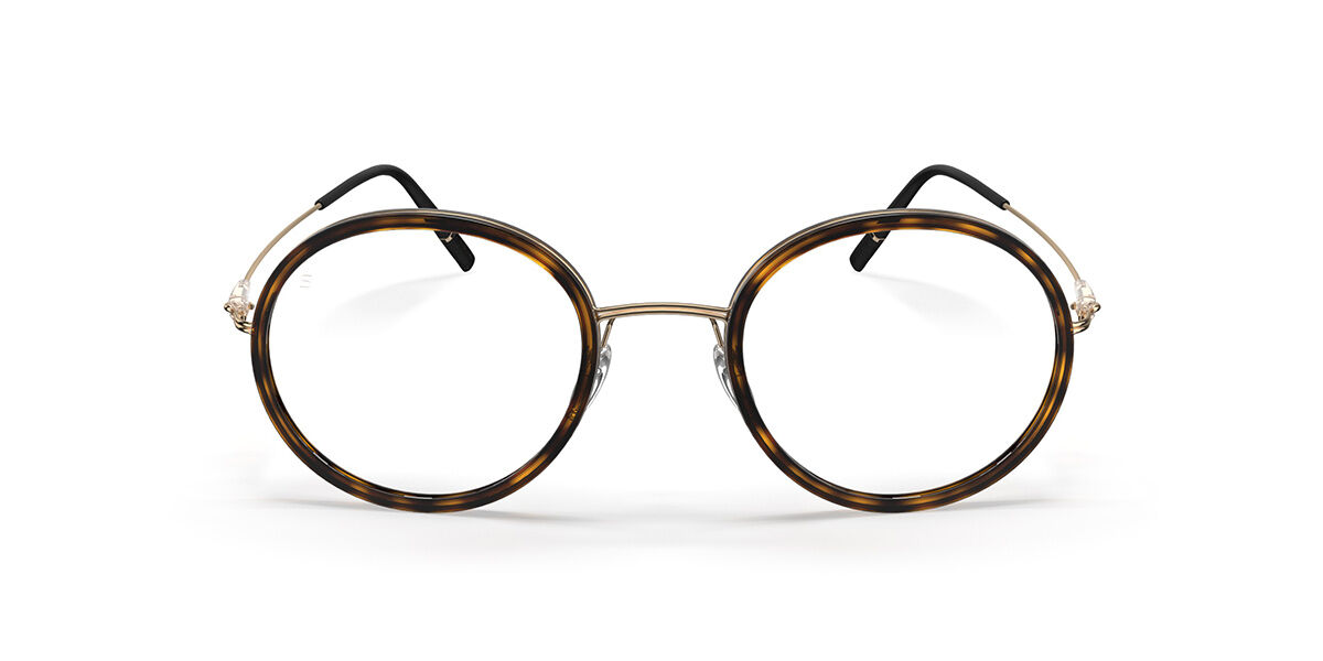 Image of Silhouette Dynamics Colorwave Contour Fullrim 5582/75 7530 47 Guldiga Glasögon (Endast Båge) Kvinna SEK