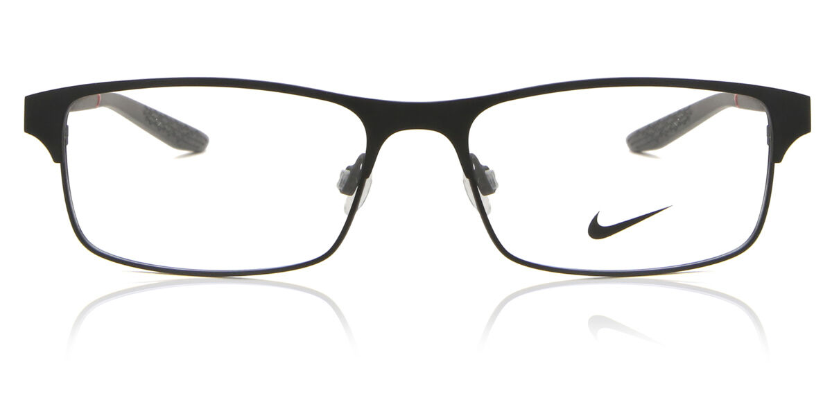 Photos - Glasses & Contact Lenses Nike 8046 007 Men's Eyeglasses Black Size 54  - Blue Ligh (Frame Only)