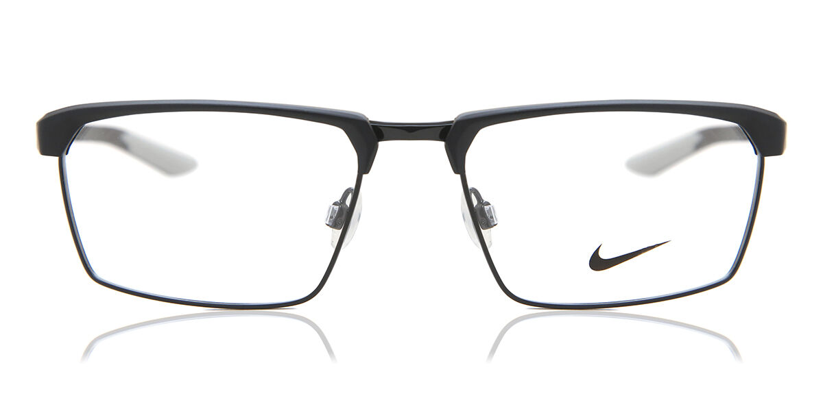 NEW NIKE retailer 8052 009 Matte Black Eyeglasses 55mm with Nike Case