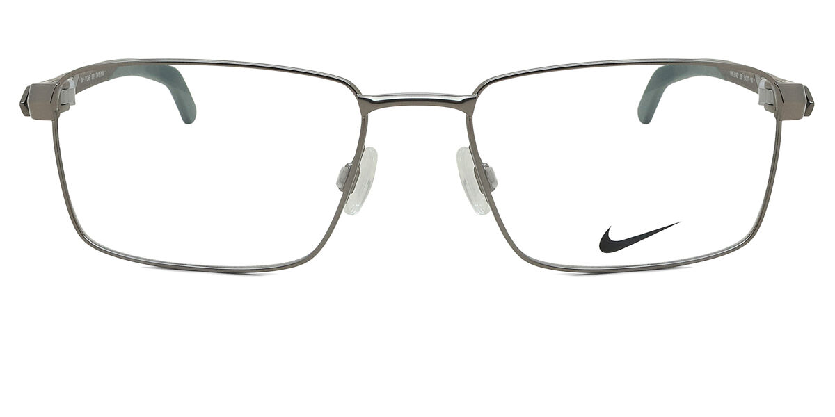 メガネ・老眼鏡 Nike with flexon NIKE Flexon 4065 038 Silver Rectangular Eyeglasses Frames 52