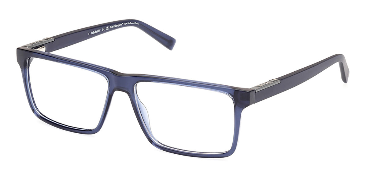 Photos - Glasses & Contact Lenses Timberland TB50004 090 Men's Eyeglasses Blue Size 57 (Frame Onl 