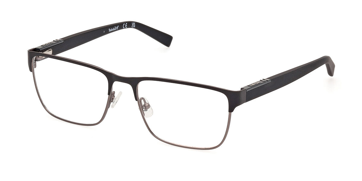 Photos - Glasses & Contact Lenses Timberland TB50002 002 Men's Eyeglasses Black Size 55 (Frame On 