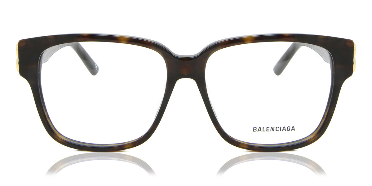 Balenciaga BB0104O 002 Eyeglasses in Tortoise | SmartBuyGlasses USA