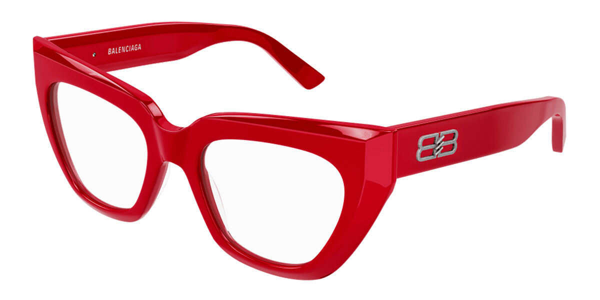 Balenciaga BB0238O 003 50 Röda Glasögon (Endast Båge) Kvinna