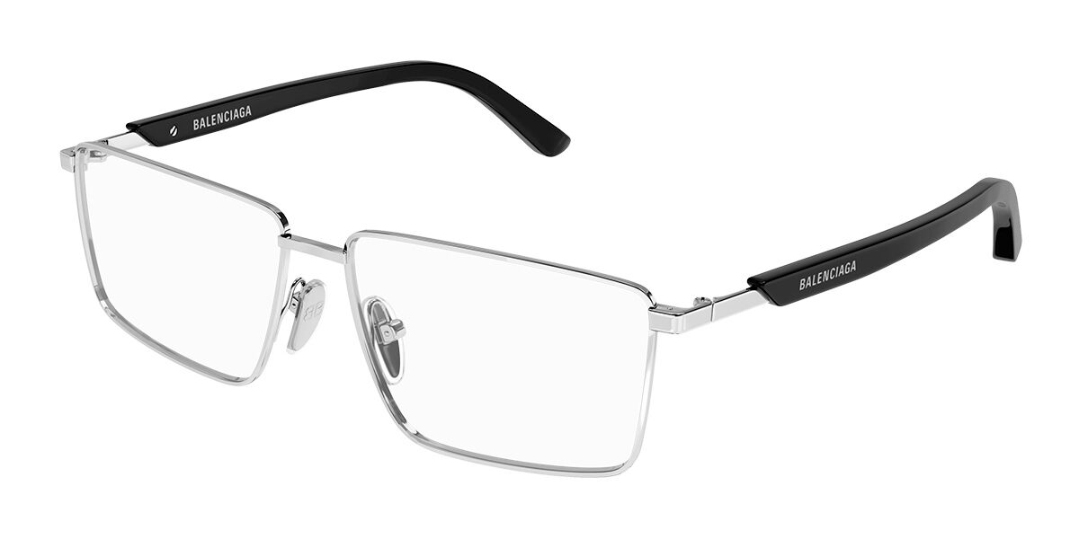Balenciaga BB0247O Asian Fit 001 Eyeglasses in Silver SmartBuyGlasses USA