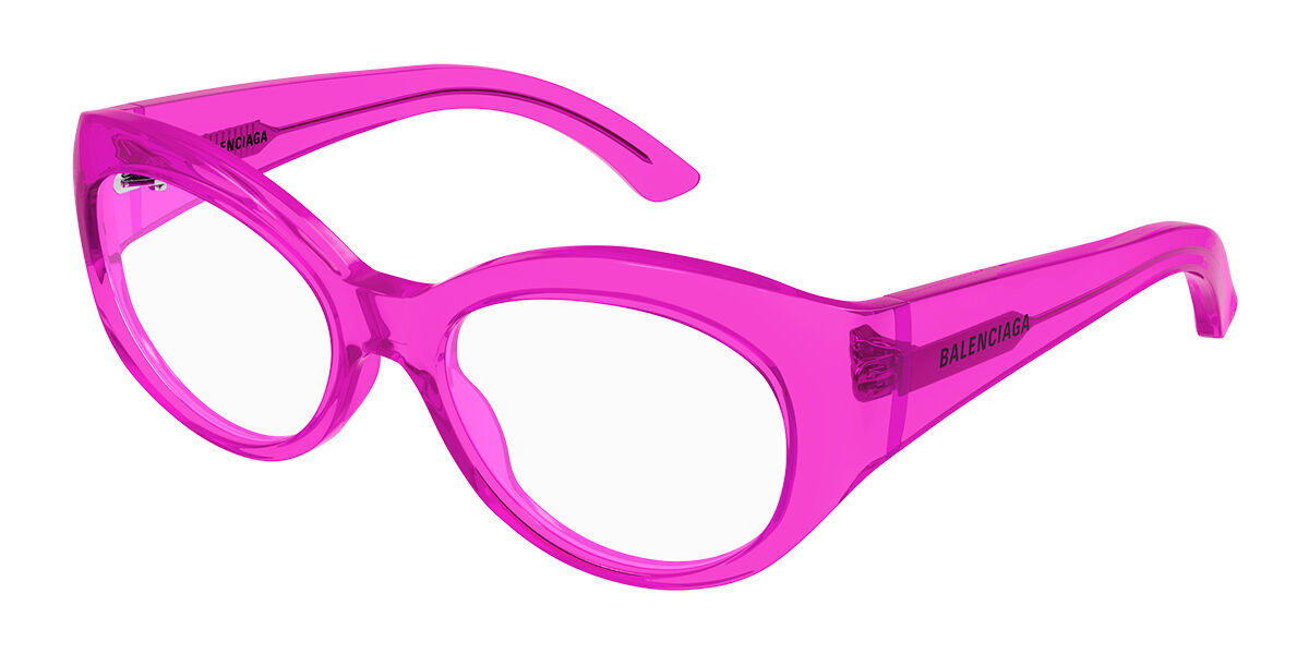 Balenciaga BB0268O 004 Eyeglasses in Transparent Pink | SmartBuyGlasses USA