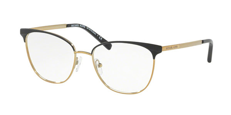 Michael Kors MK3018 NAO 1195 Glasses Black Gold | VisionDirect Australia
