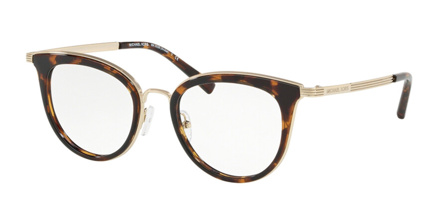 Michael Kors MK3026 ARUBA 3333 Eyeglasses in Lite Gold/Tortoise |  SmartBuyGlasses USA
