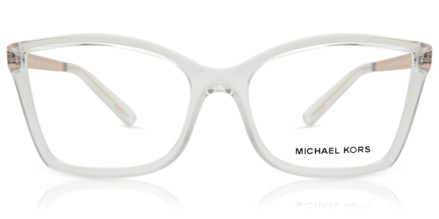 Michael Kors MK4058 CARACAS 3050 Eyeglasses in Transparent Clear Injected |  SmartBuyGlasses USA