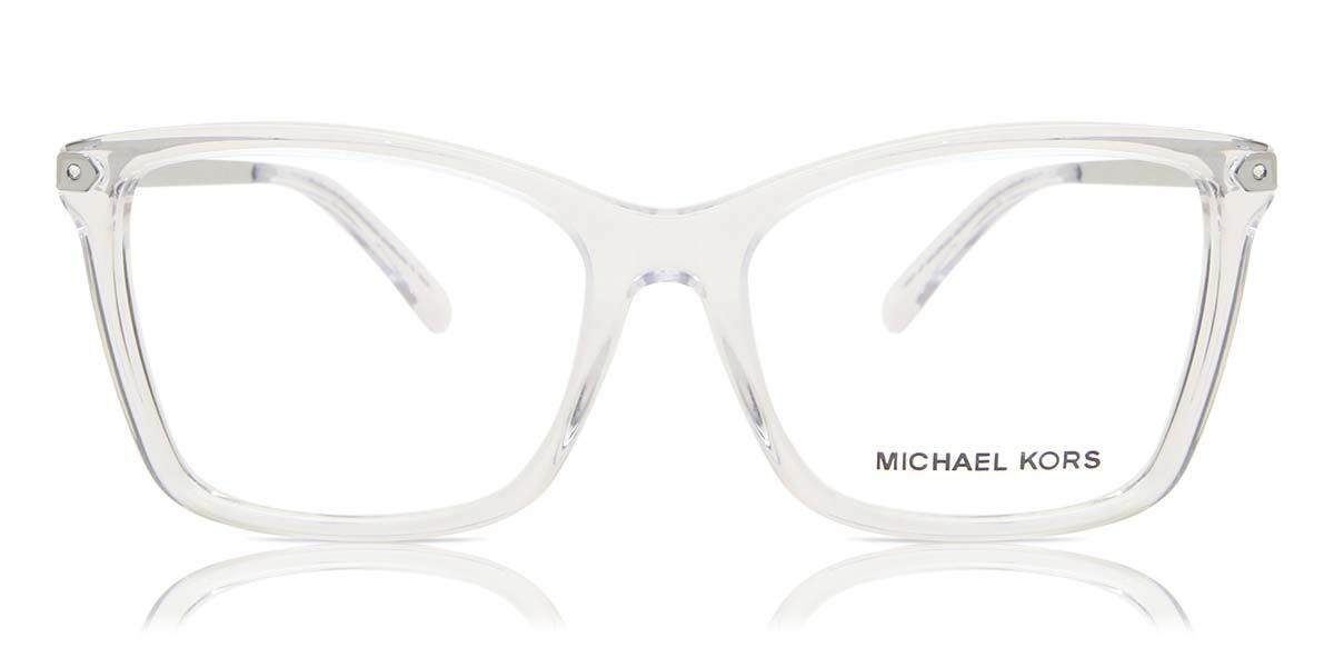 Michael Kors MK4087B CARACAS BRIGHT 3015 Glasses Transparent White |  VisionDirect Australia