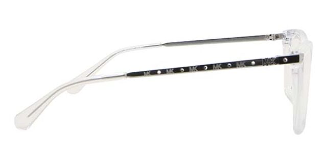 NWT WOMEN\'S MICHAEL KORS EYEGLASS FRAMES MK4087U CARACAS BRIGHT Michael Kors MK4087B CARACAS BRIGHT 3015 Transparent White  main image 3