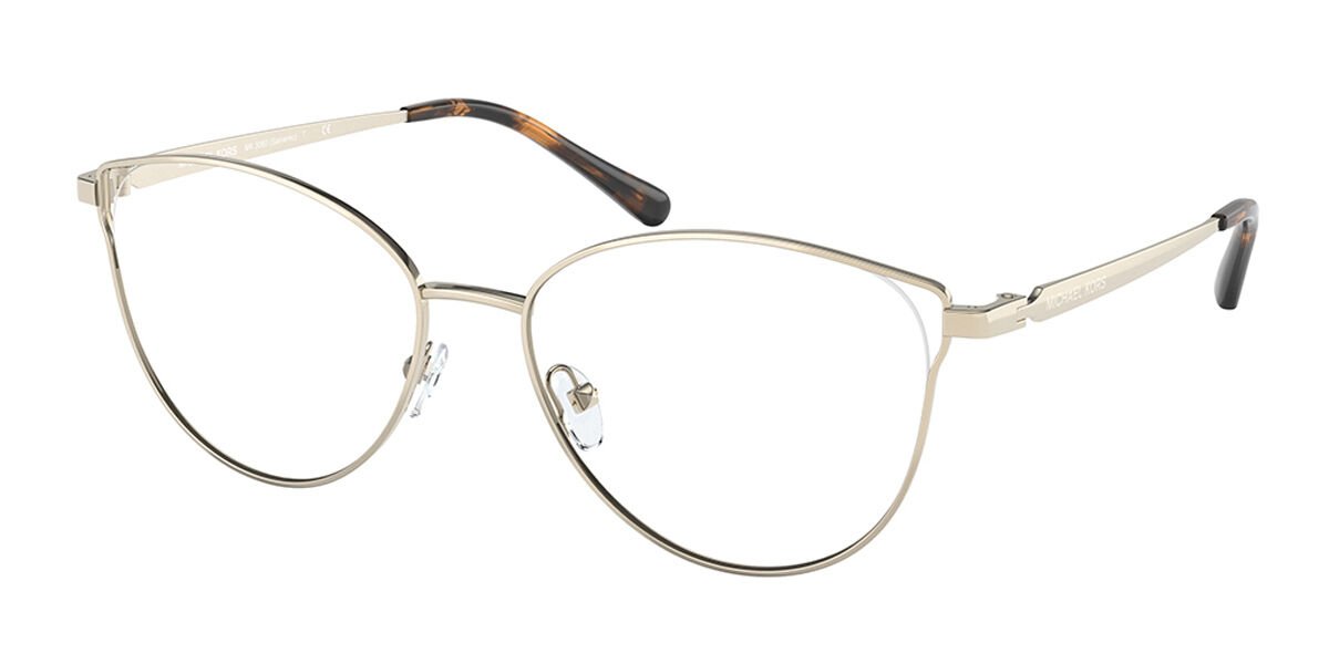 Photos - Glasses & Contact Lenses Michael Kors MK3060 SANREMO 1014 Women's Eyeglasses Gold Size 