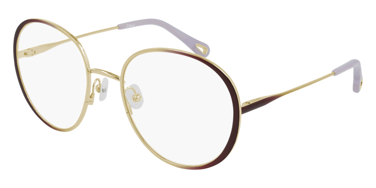 Gafas Graduadas Chloe CH0018O 001 Burgundy Gold | SmarBuyGlasses US