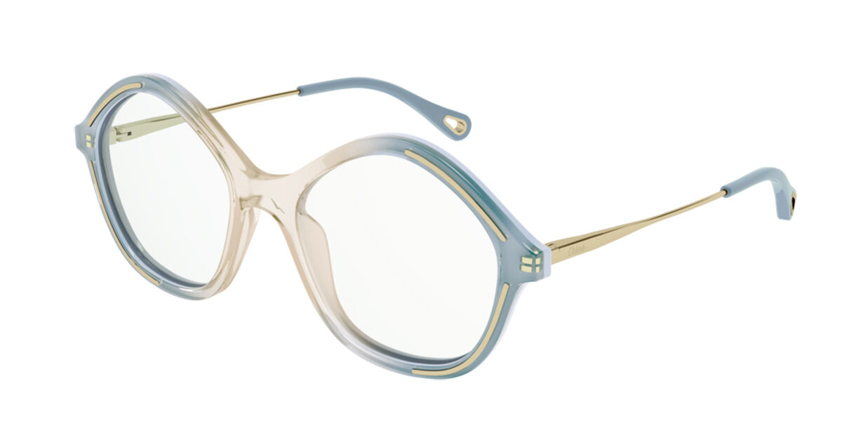 Chloe CH0062O 003 Eyeglasses in Shiny Light Blue | SmartBuyGlasses USA