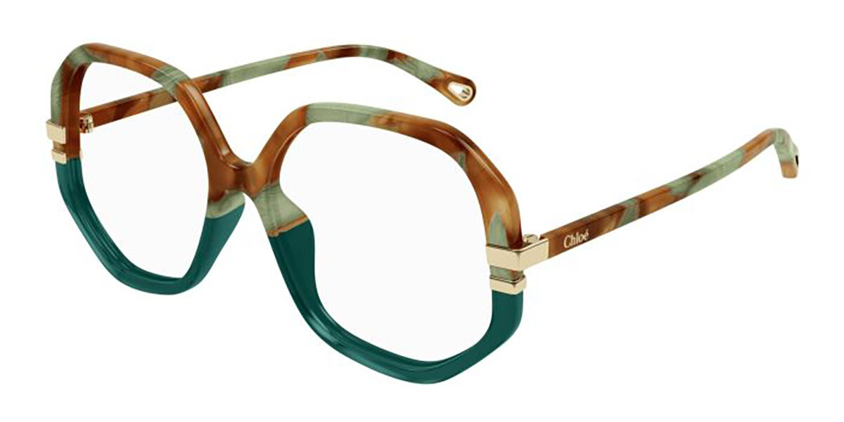 Chloé CH0107O 013 54 Sköldpaddemönstradeshell Glasögon (Endast Båge) Kvinna