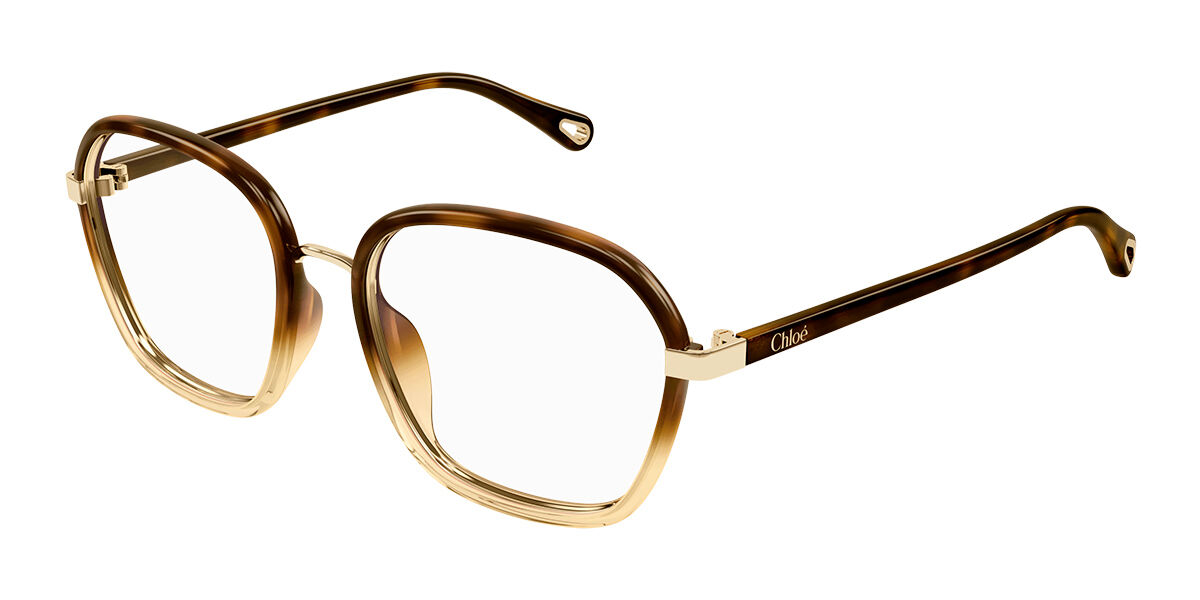 Chloé CH0309O 002 54 Sköldpaddemönstradeshell Glasögon (Endast Båge) Kvinna