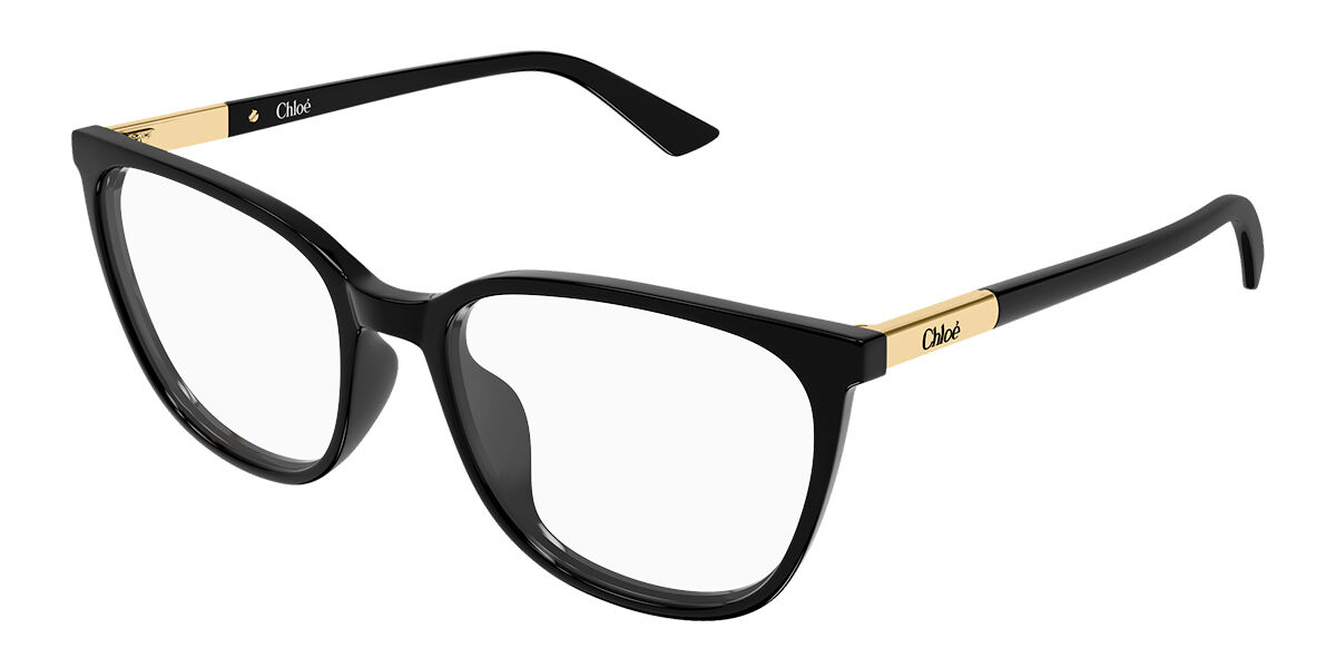 Chlo&eacute; CH0370OL Asian Fit 006 56 Svarta Glas&ouml;gon (Endast B&aring;ge) Kvinna