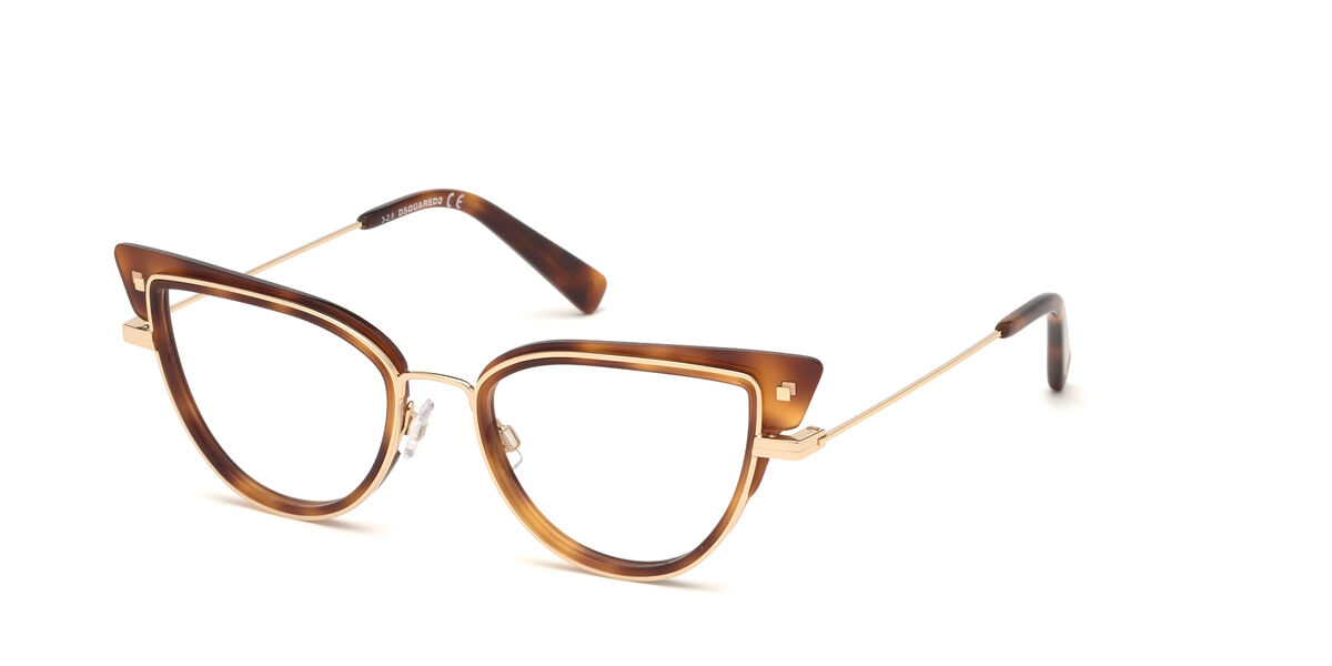 Dsquared2 キャットアイフレムメカネ DQ5304 002 DSQUARED2 (ディースクエアード) ダメージ ボタンフライ
