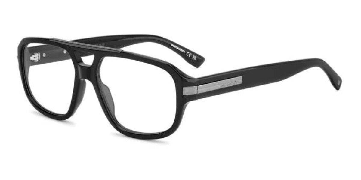 Dsquared2 Męski Czarny Dsquaczerwone2 D2 0199 Ans 56 Meskie Okulary Korekcyjne