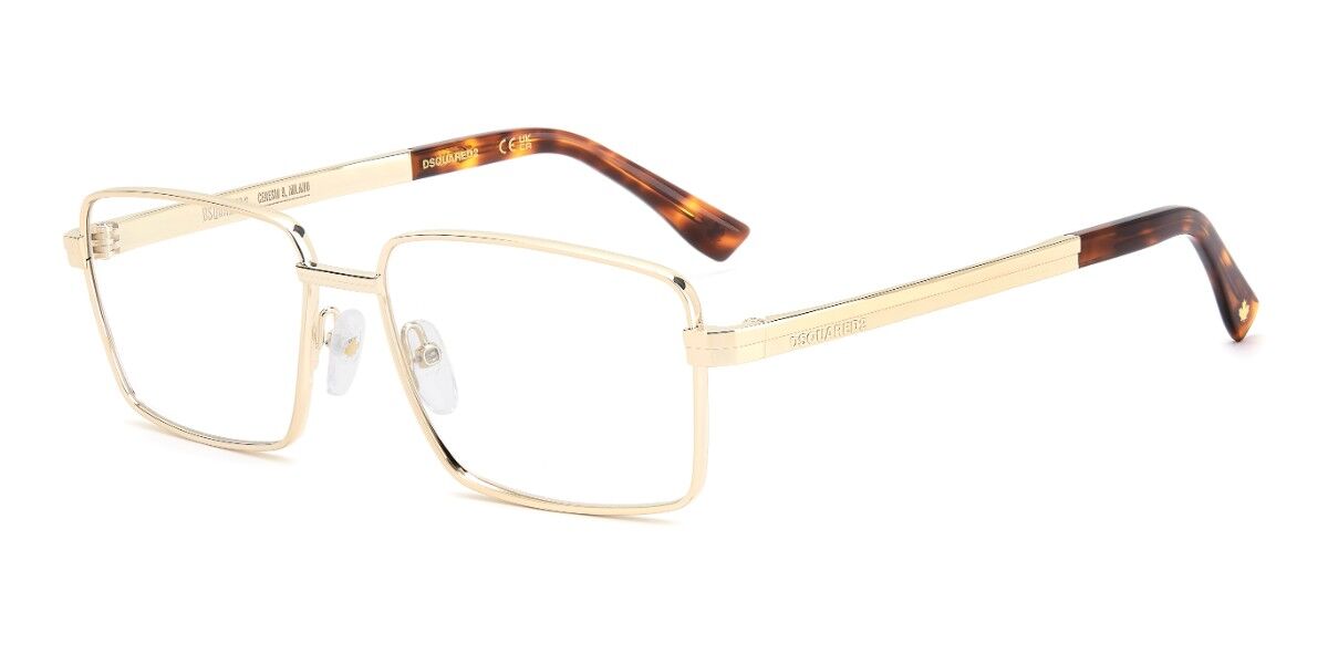 Dsquared2 D2 0216 J5G 56 Lunettes De Vue Homme Dorées