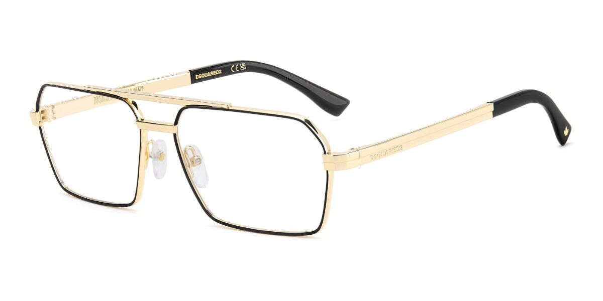 Dsquared2 D2 0217 I46 59 Lunettes De Vue Homme Dorées