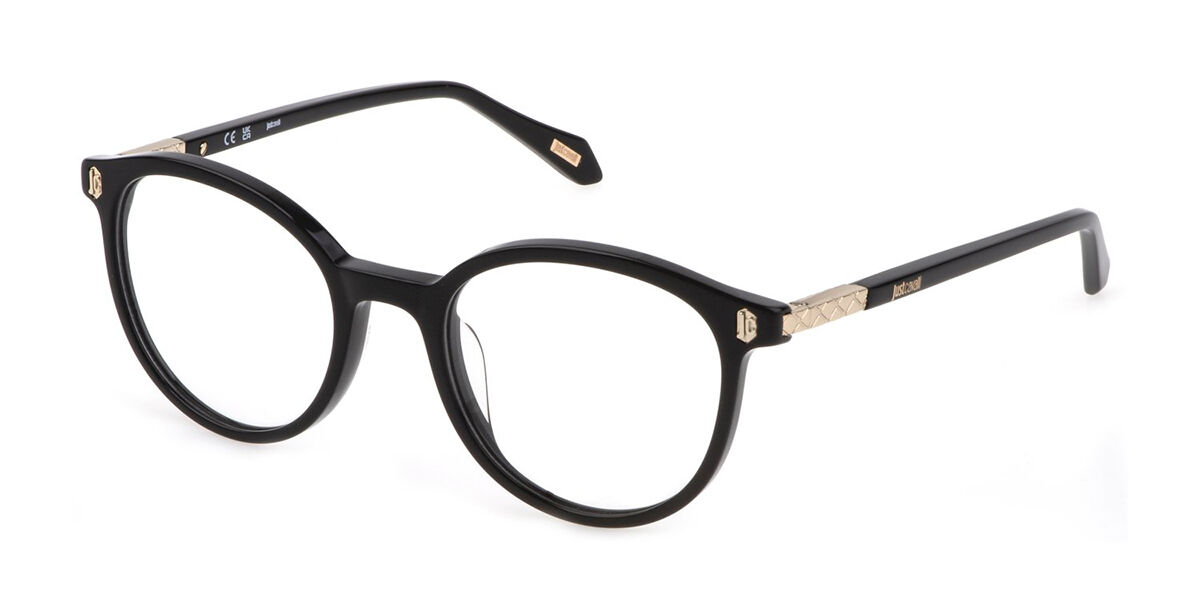Photos - Glasses & Contact Lenses Just Cavalli VJC011 0700 Women's Eyeglasses Black Size 50 (Fr 