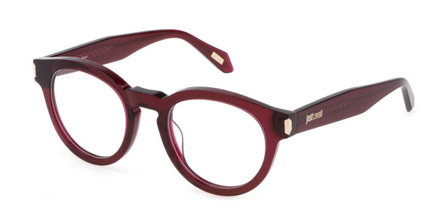 Just Cavalli VJC016 0V64 Transparent Burgundy Red Eyeglasses  display picture 1