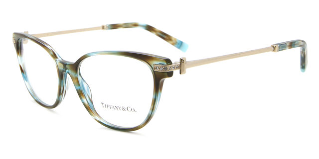 Tiffany & Co. TF2223B 8124 Green Tortoise Eyeglasses  display picture 1