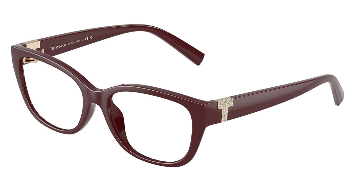 Tiffany & Co. TF2254BU 8389 Women's Eyeglasses Burgundy Size 54 (Frame Only) - Blue Light Block Available