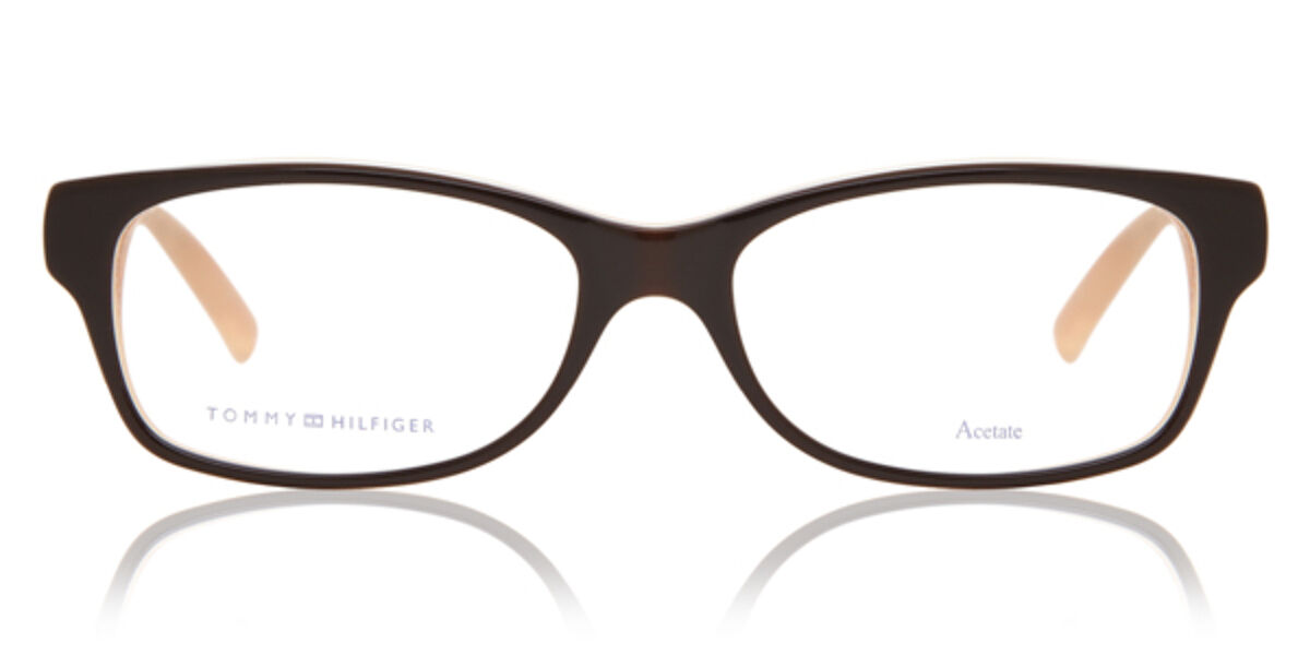 tissue puff Monarchy Tommy Hilfiger TH 1018 GYB Eyeglasses in Brown | SmartBuyGlasses USA