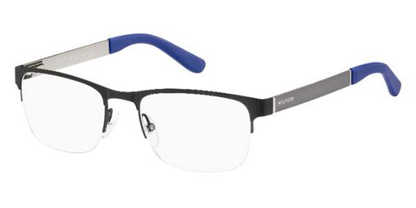 Photos - Glasses & Contact Lenses Tommy Hilfiger TH 1324 AAB Men's Eyeglasses Black Size 52 ( 