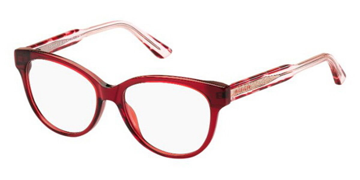 Tommy Hilfiger TH 1387 QQL Eyeglasses in Red | SmartBuyGlasses USA