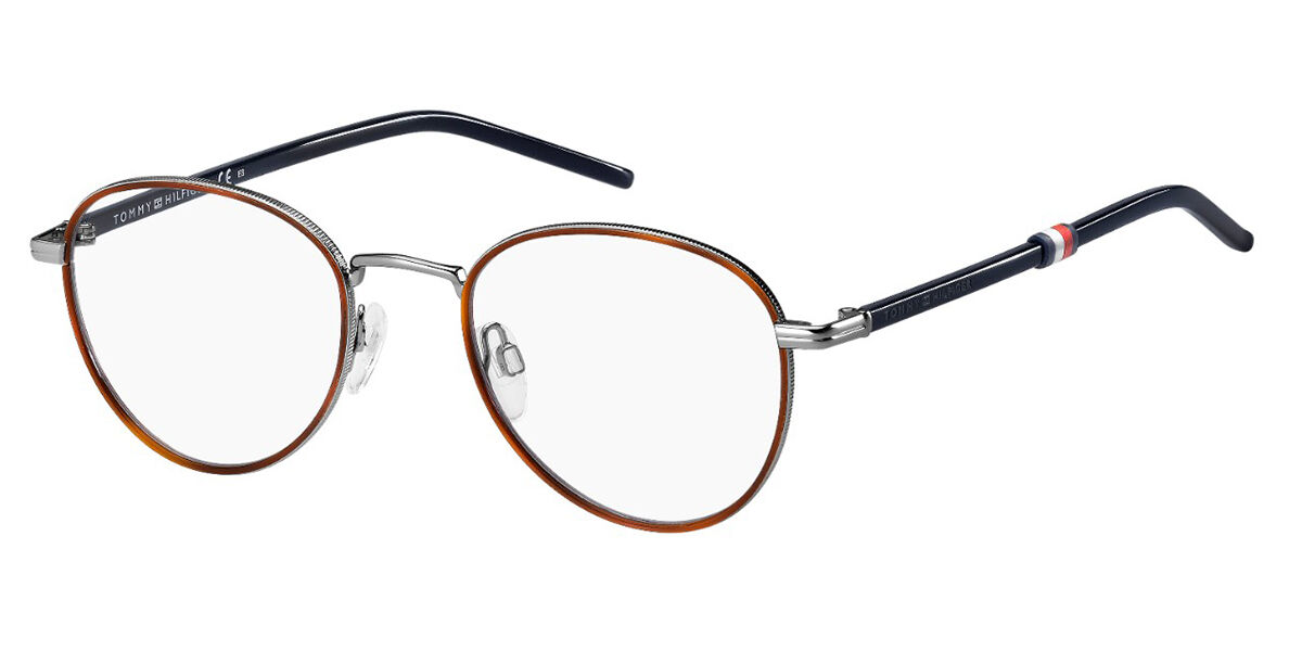 Photos - Glasses & Contact Lenses Tommy Hilfiger TH 1687 6LB Men's Eyeglasses Silver Size 50 