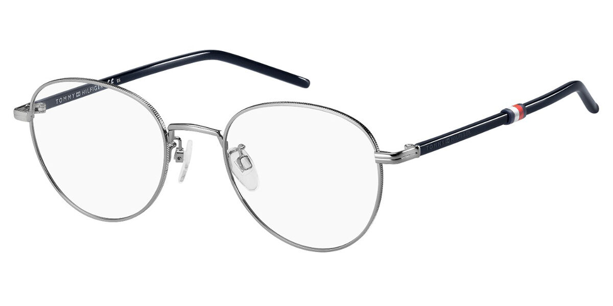 Photos - Glasses & Contact Lenses Tommy Hilfiger TH 1690/G 6LB Men's Eyeglasses Silver Size 5 