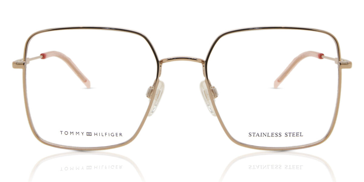 Photos - Glasses & Contact Lenses Tommy Hilfiger TH 1728 DDB Women's Eyeglasses Gold Size 54 