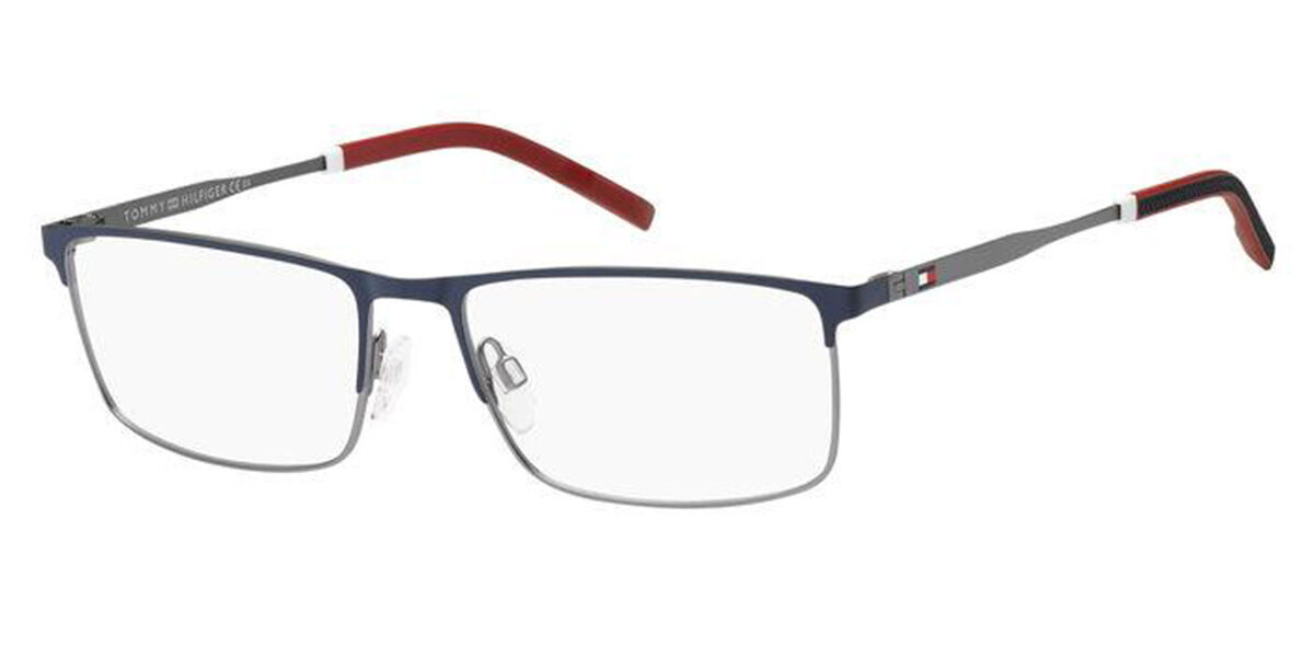 Photos - Glasses & Contact Lenses Tommy Hilfiger TH 1843 V6D Men's Eyeglasses Blue Size 55 (F 
